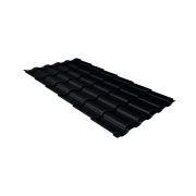 Металлочерепица кредо 0,5 Satin Matt RAL 9005 черный