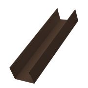 Стойка жалюзи Milan,Tokyo 0,5 Quarzit с пленкой RAL 8017 шоколад