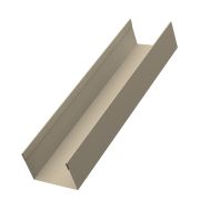 Стойка жалюзи Milan,Tokyo 0,5 Satin с пленкой RAL 1015 светлая слоновая кость