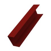 Крышка 65х40 жалюзи Milan,Tokyo 0,5 Satin с пленкой RAL 3011 коричнево-красный