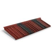 Лист Metrotile WoodShake красно-черный