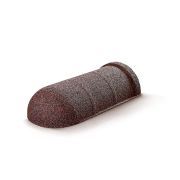 Конек полукруглый начальный HIP AeroDek Tradition /Firenze cерый валун