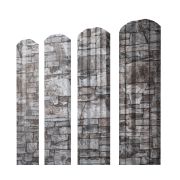 Штакетник Twin фигурный 0,45 Print Elite Fine Stone TwinColor