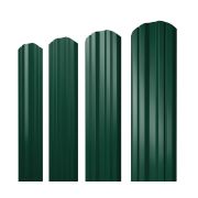Штакетник Twin фигурный 0,45 Drap RAL 6005 зеленый мох