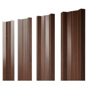 Штакетник М-образный А 0,45 Print Elite Choco Wood TwinColor