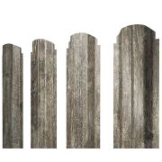 Штакетник П-образный А фигурный 0,45 Print Elite Nordic Wood TwinColor