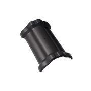 Центральная коньковая черепица с муфтами Braas Топаз 13V, Ангоб антрацит