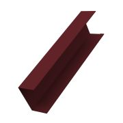 Крышка 65х60 жалюзи Milan, Tokyo 0,45 PE-Double с пленкой RAL 3005 красное вино (для калиток и ворот)