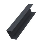 Крышка 65х60 жалюзи Milan, Tokyo 0,5 GreenСoat Pural RR 23 темно-серый (RAL 7024 мокрый асфальт) (для калиток и ворот)