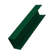 Крышка 65х60 жалюзи Milan, Tokyo 0,5 Satin с пленкой RAL 6005 зеленый мох (для калиток и ворот)