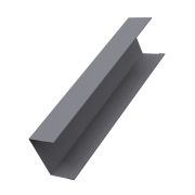 Крышка 65х60 жалюзи Milan, Tokyo 0,5 Satin с пленкой RAL 7004 сигнальный серый (для калиток и ворот)