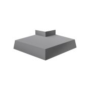 Угол отлива внешний 150 0,5 GreenCoat Pural BT, matt с пленкой RR 21 светло-серый (RAL 7040 серое окно)