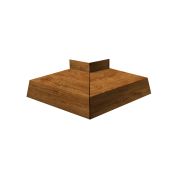 Угол отлива внешний 100 0,45 Print Elite с пленкой Golden Wood TwinColor