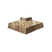 Угол отлива внешний 100 0,45 Print Elite с пленкой Sand Stone TwinColor