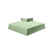 Угол отлива внешний 100 0,45 PE с пленкой RAL 6019 бело-зеленый