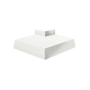 Угол отлива внешний 200 0,45 Drap с пленкой RAL 9003 сигнальный белый