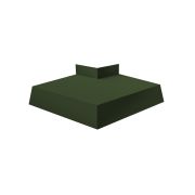 Угол отлива внешний 200 0,5 GreenСoat Pural с пленкой RR 11 темно-зеленый (RAL 6020 хромовая зелень)