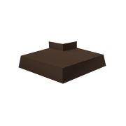 Угол отлива внешний 250 0,5 GreenCoat Pural BT, matt с пленкой RR 887 шоколадно-коричневый (RAL 8017 шоколад)