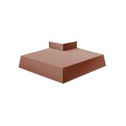 Угол отлива внешний 250 0,5 PurLite Matt с пленкой RAL 8004 терракота