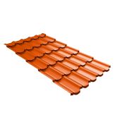 Металлочерепица квинта плюс Grand Line c 3D резом 0,45 PE RAL 2004 оранжевый