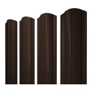Штакетник Круглый фигурный 0,5 Satin Matt RAL 8017 шоколад