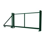 Ворота откатные Жалюзи 2,0х4,5 RAL 6005 без заполнения