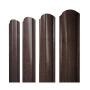 Штакетник Полукруглый Slim фигурный 0,45 Print Premium Antique Wood
