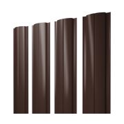 Штакетник Полукруглый Slim 0,5 Velur RAL 8017 шоколад