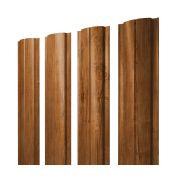 Штакетник Полукруглый Slim 0,45 Print Premium Golden Wood
