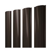 Штакетник Полукруглый Slim 0,45 Print Elite Coffee Wood TwinColor