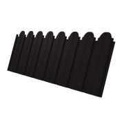 Профнастил С10B фигурный 0,45 Drap с пленкой RAL 9005 черный