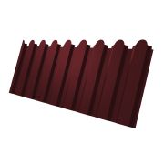 Профнастил С20А фигурный 0,45 Drap RAL 3005 красное вино