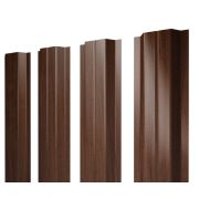 Штакетник П-образный В 0,45 Print Elite Choco Wood TwinColor