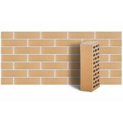 Кирпич облицовочный ЛСР пшеничный флэш 1 гладкий 250х120х65 М175 МСК