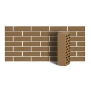 Кирпич облицовочный ЛСР светло-коричневый 1 гладкий 250х120х65 М175 МСК