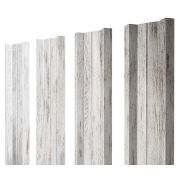 Штакетник М-образный А 0,45 Print Elite Snow Wood TwinColor