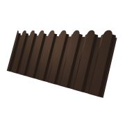 Профнастил С20А фигурный 0,45 PE-Double RAL 8017 шоколад