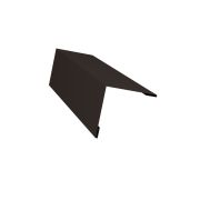 Планка завершающая 50х50 жалюзи Milan 0,5 GreenCoat Pural BT, matt RR 32 темно-коричневый (RAL 8019 серо-коричневый)