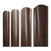 Штакетник Круглый фигурный 0,45 Print-double Premium Antique Wood