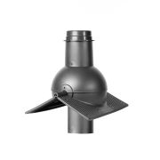 Выход канализации коньковый Krovent Pipe-cone серый