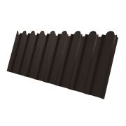 Профнастил С20В фигурный 0,45 Drap RR 32 темно-коричневый