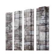 Штакетник Прямоугольный 0,45 Print Elite Fine Stone TwinColor