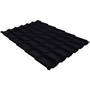Металлочерепица классик 0,45 Drap ST RAL 9005 черный