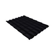 Металлочерепица модерн 0,45 Drap ST RAL 9005 черный
