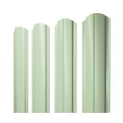 Штакетник Полукруглый Slim 0,45 PE RAL 6019 бело-зеленый