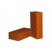 Кирпич облицовочный Новомосковский красный персик 1 гладкий 250х120х65 М150 F100 пустотность 36%