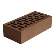 Кирпич облицовочный Новомосковский шоколад 1 гладкий 250х120х65 М150 F100 пустотность 42%