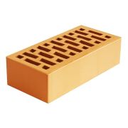 Кирпич облицовочный Новомосковский солома 1 гладкий 250х120х65 М150 F75 пустотность 36%