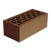Кирпич облицовочный Новомосковский шоколад 1.4 гладкий 250х120х88 М150 F100 пустотность 42%