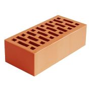 Кирпич облицовочный Новомосковский абрикос 1.4 гладкий 250х120х88 М150 F75 пустотность 42%